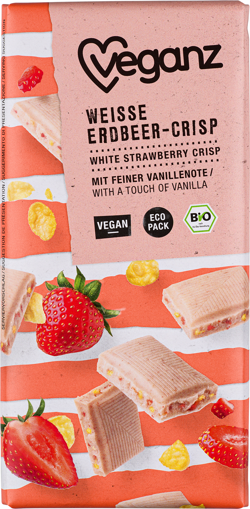 Bio Veganz Weiße Erdbeer-Crisp 80g
