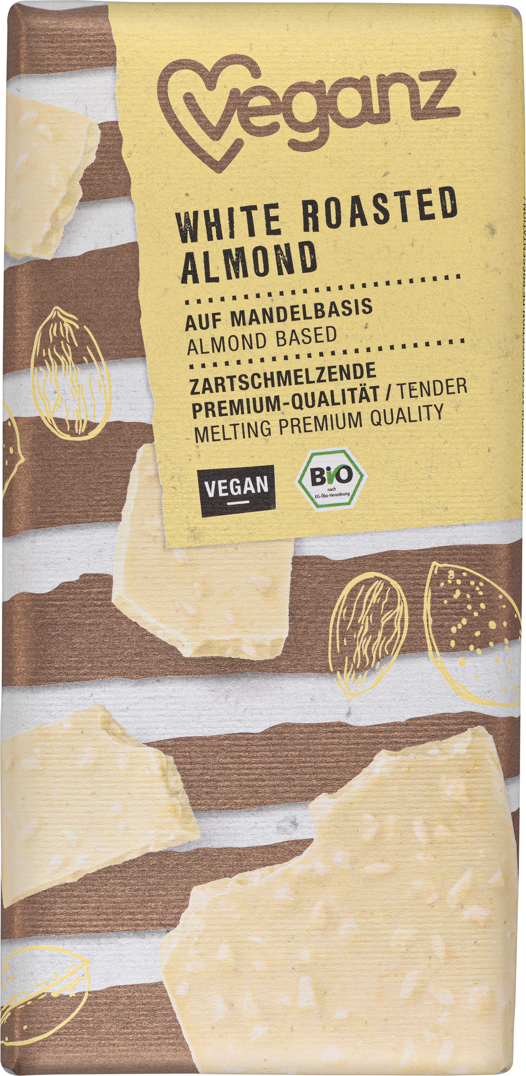 Økologisk Veganz Hvidristet Mandel 80g