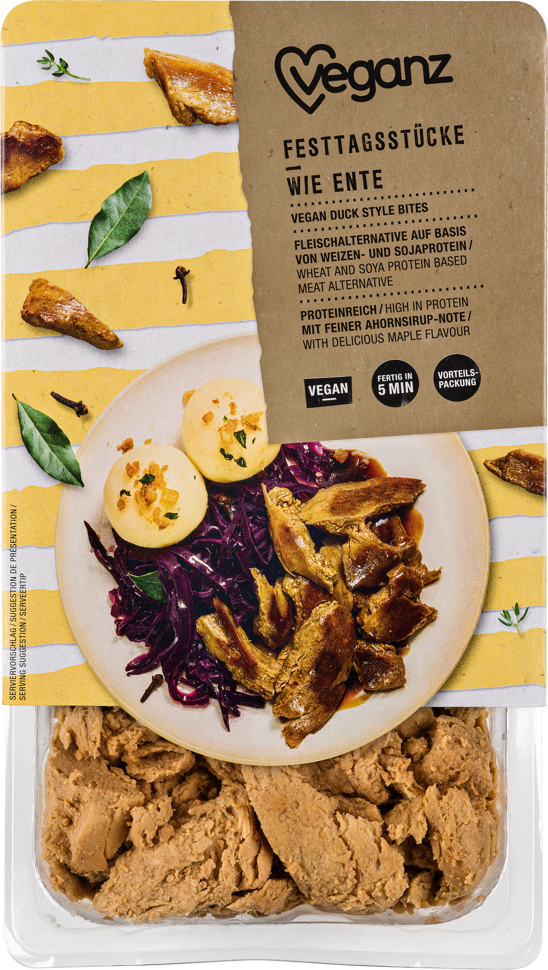 Veganz Festtagsstücke Wie Ente 350g