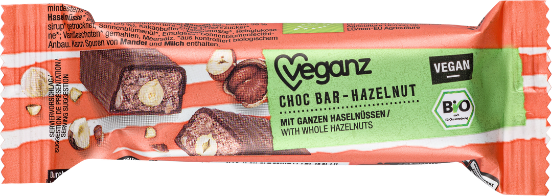 Bio Veganz Choc Bar Hazelnut 40g
