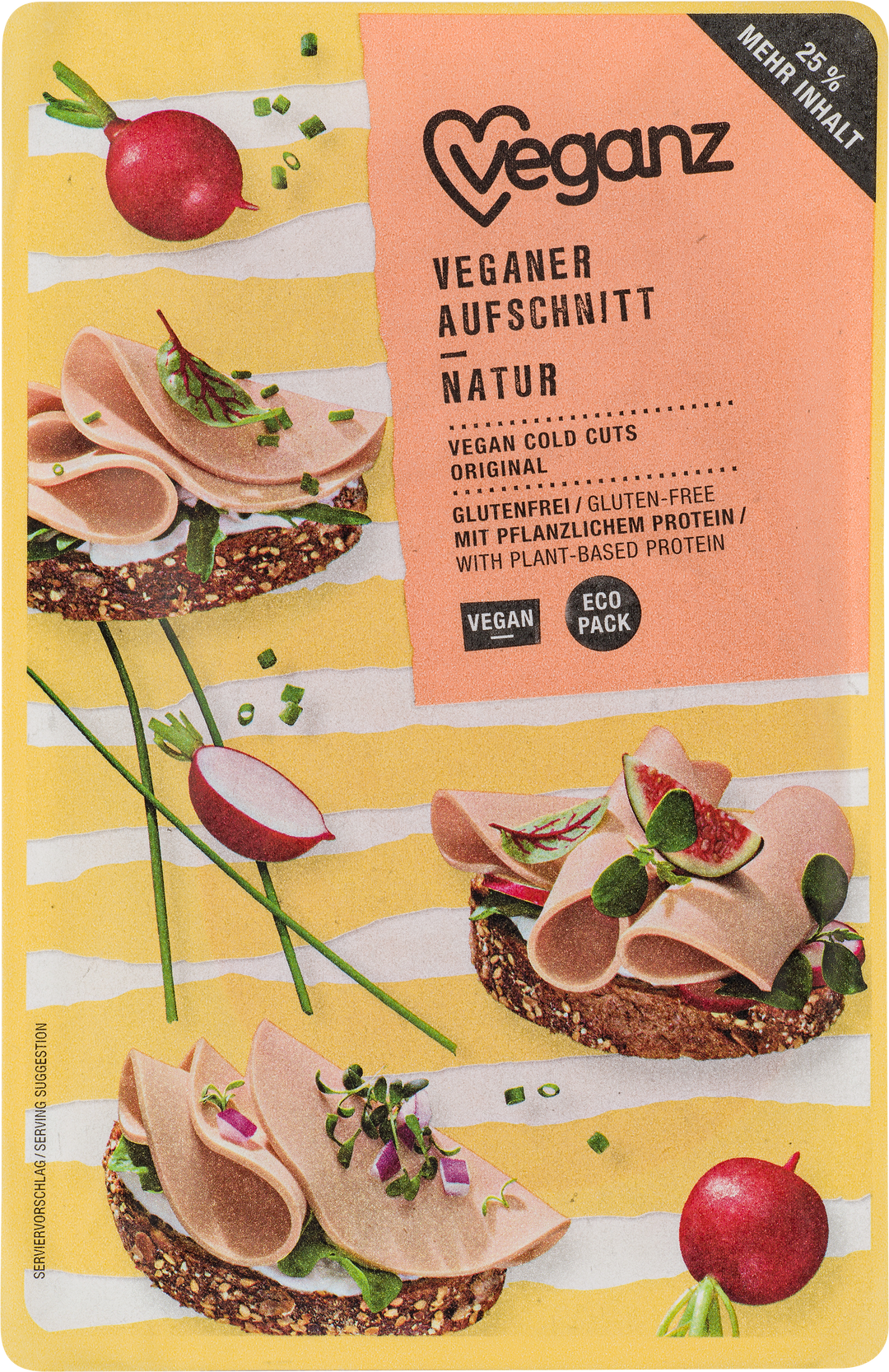 Veganz Veganer Aufschnitt Natur 100g