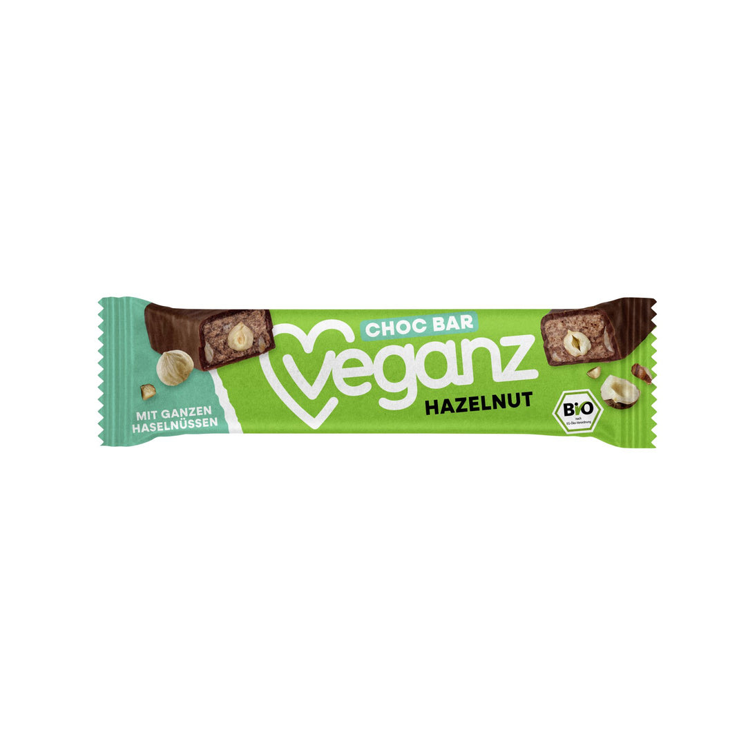 Organic Veganz Choc Bar Hazelnut