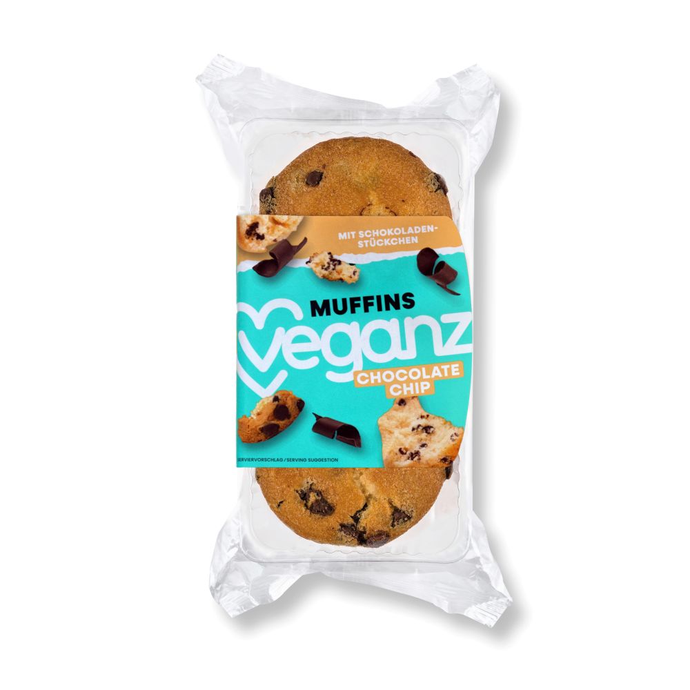 Veganz Muffins Chocolate Chip 150g MHD-Ware