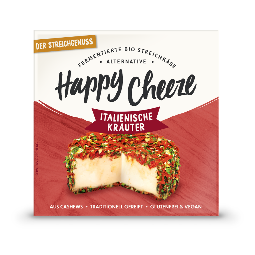 Happy Cheeze Bio Le plaisir à tartiner aux herbes italiennes 100g