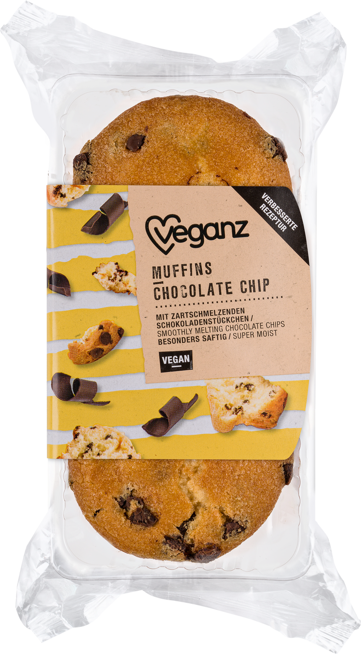 Veganz Muffins Chocolate Chip 150g MHD-Ware