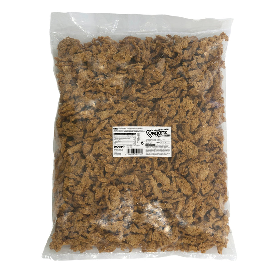 Veganz Peas on Earth Erbsen - Chunks 3kg - Veganz Shop