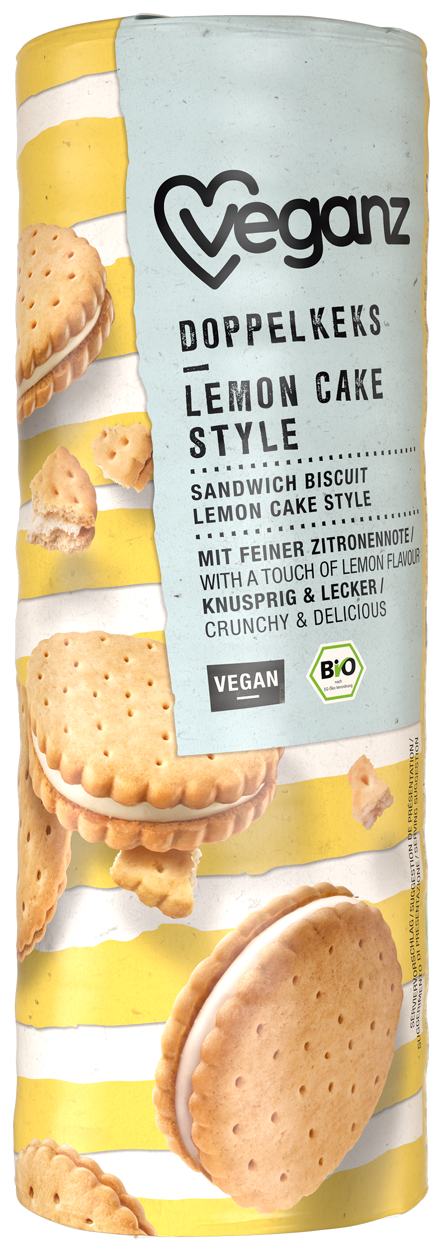 Organic Veganz Double Biscuit Lemon Cake Style