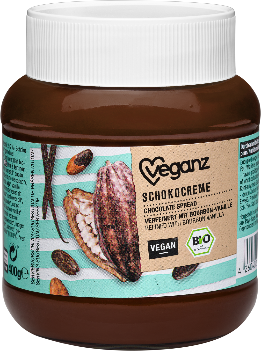 Økologisk Veganz chokoladecreme 400g