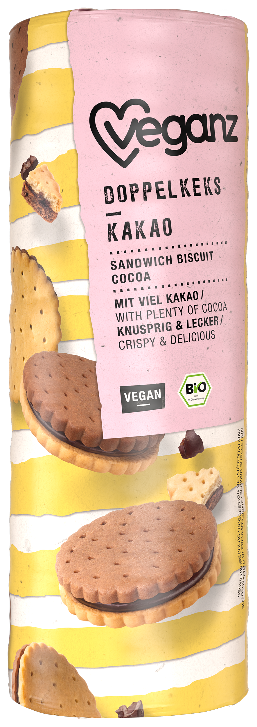 Organic Veganz double biscuit cocoa
