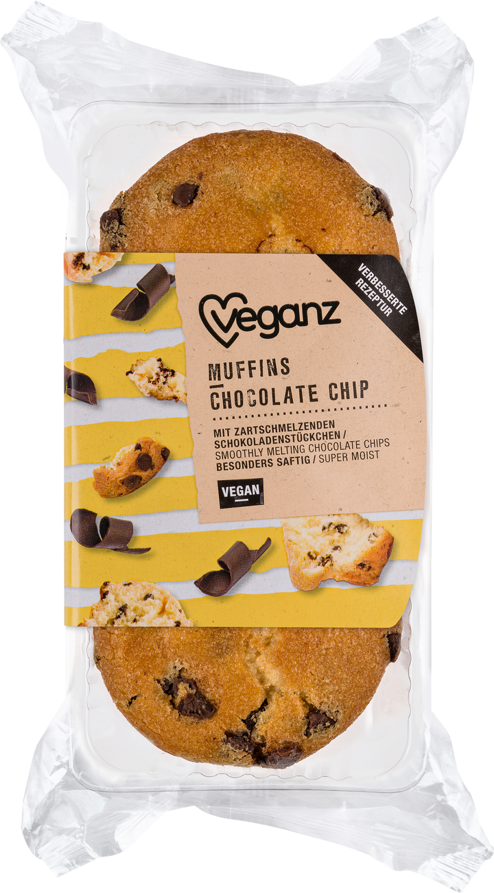 Veganz Muffins Chokolade Chip 150g