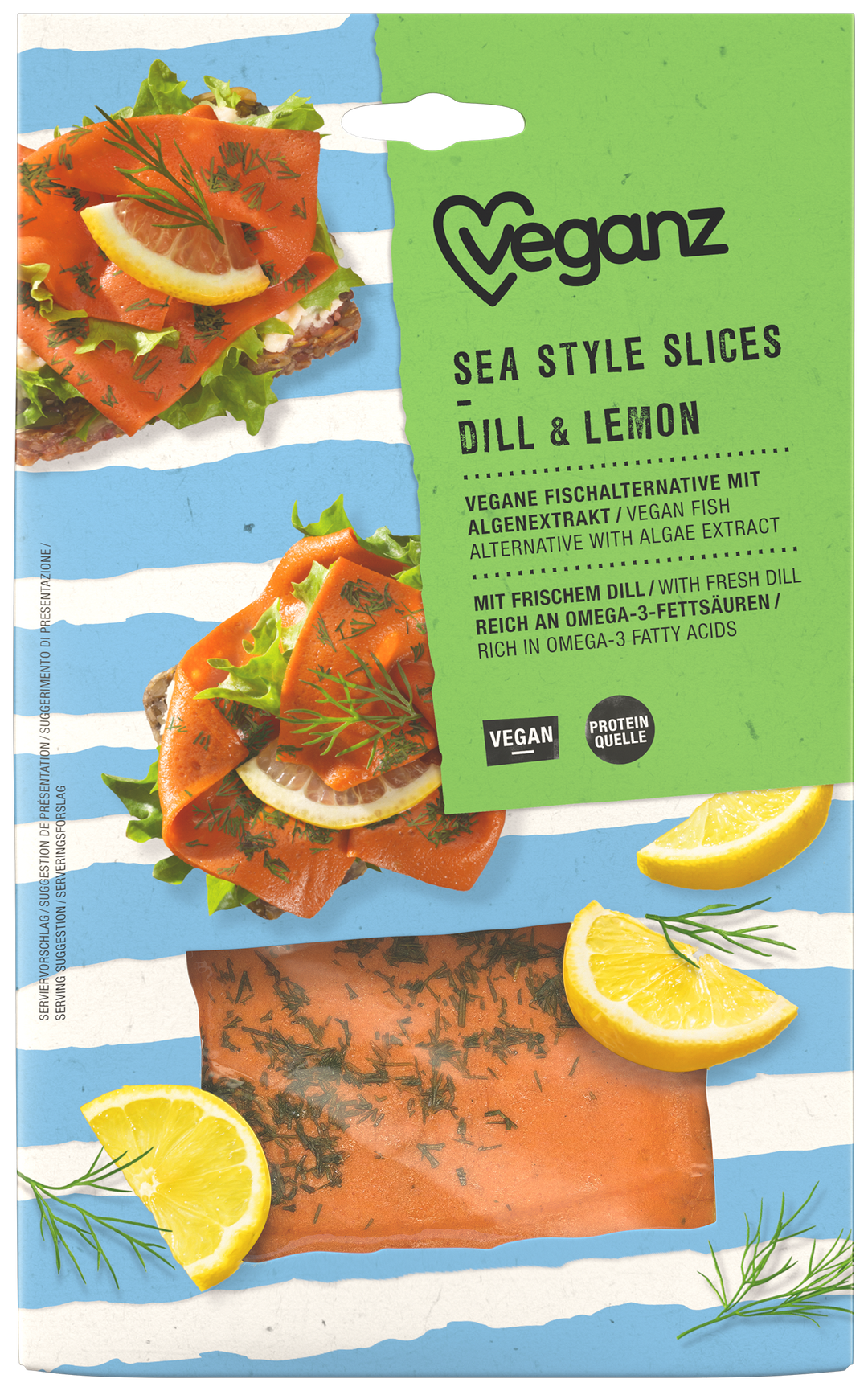 Veganz Sea Style Slices Dill & Lemon 80g
